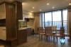 A furnished and cozy 3 bedroom apartment for rent in Hong Kong Tower, Dong Da district